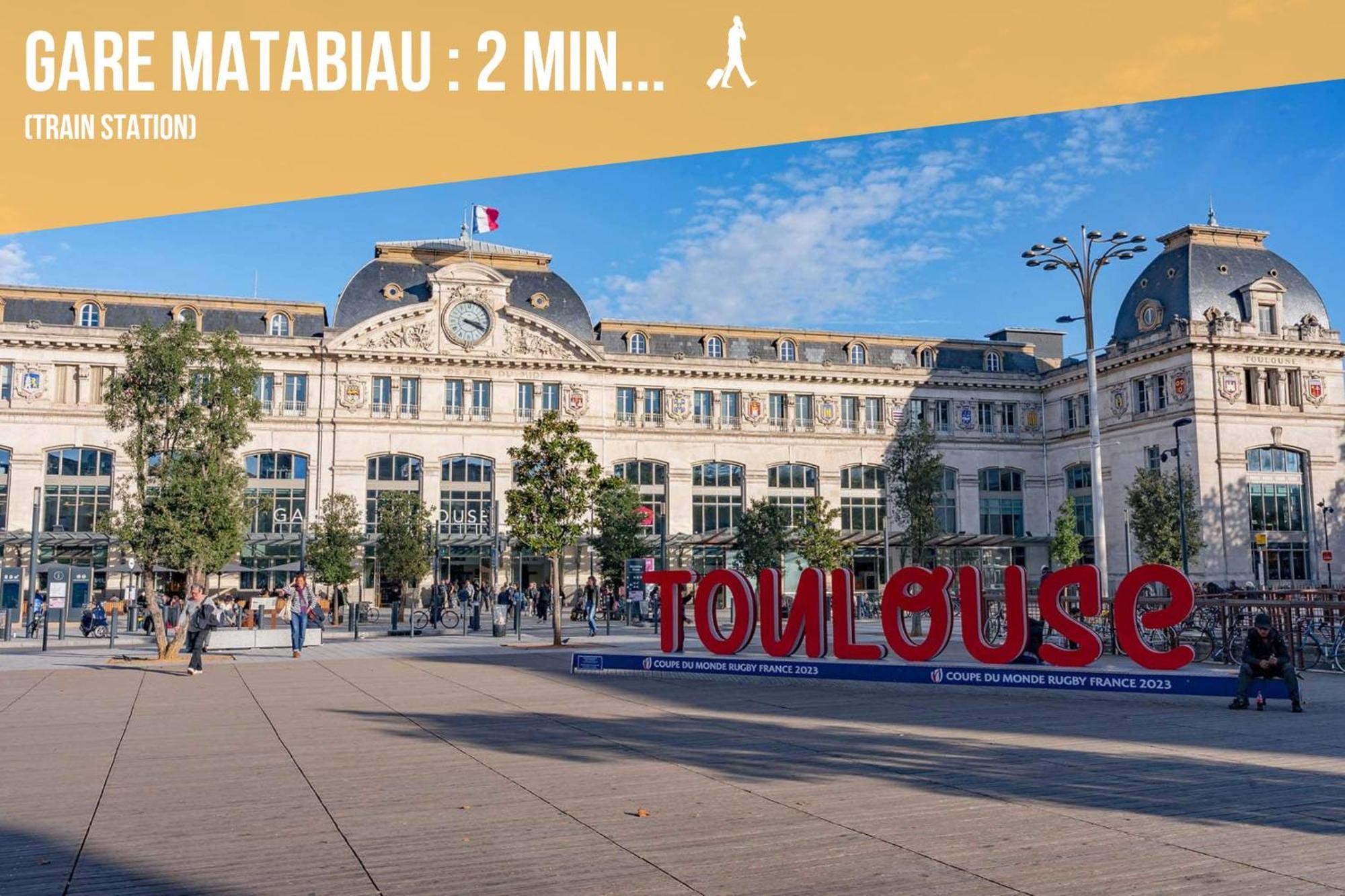 Appartement Moderne - Centre - Gare Matabiau à Toulouse Extérieur photo